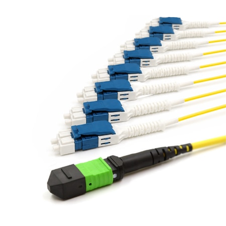 MPO/MTP fanout cable breaking out to LC connectors